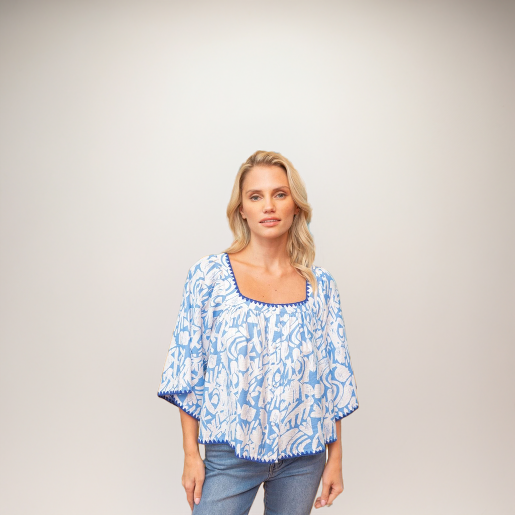 Abstract Print Top