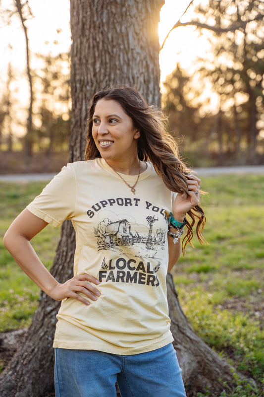 Support Your Local Farmers Graphic Tee