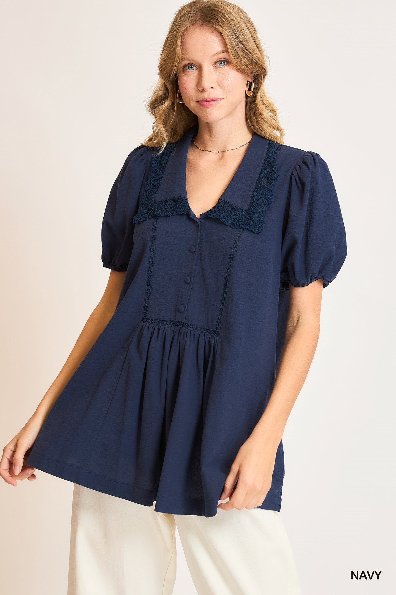 Lace Trim Top